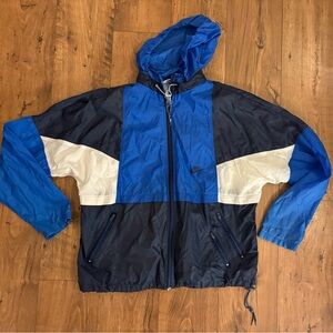 Vintage Retro Nike Men’s Blue Colorblock Windbreaker Jacket